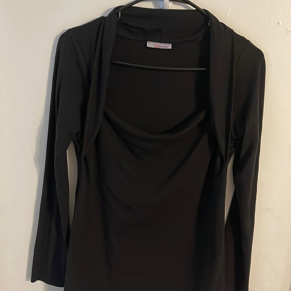 Black round neck Blouse
